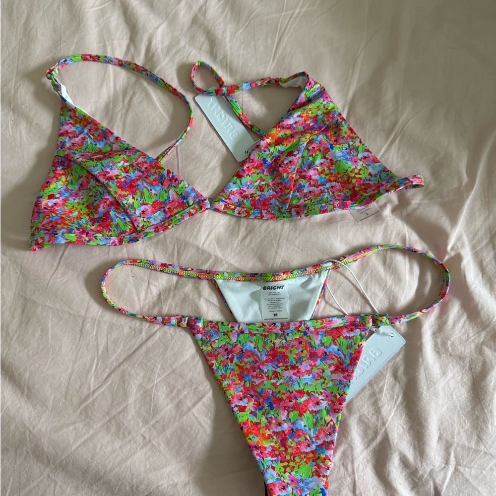 Bright Swimwear Flashdance Neon Bikini Set